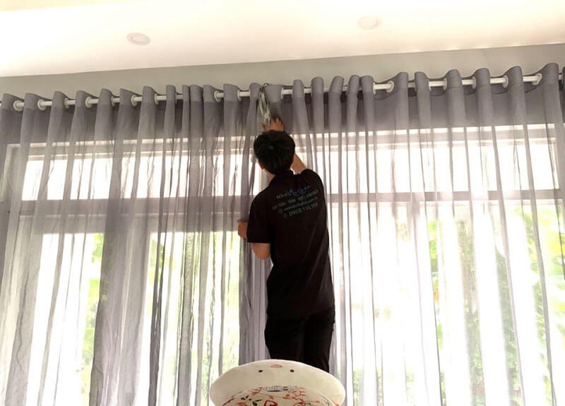 Dịch vụ giặt rèm cửa tại nhà